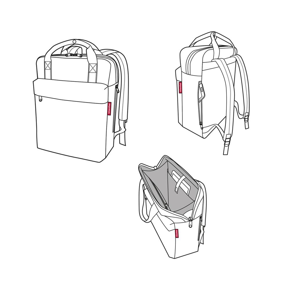 reisenthel - allday backpack m - twist berry