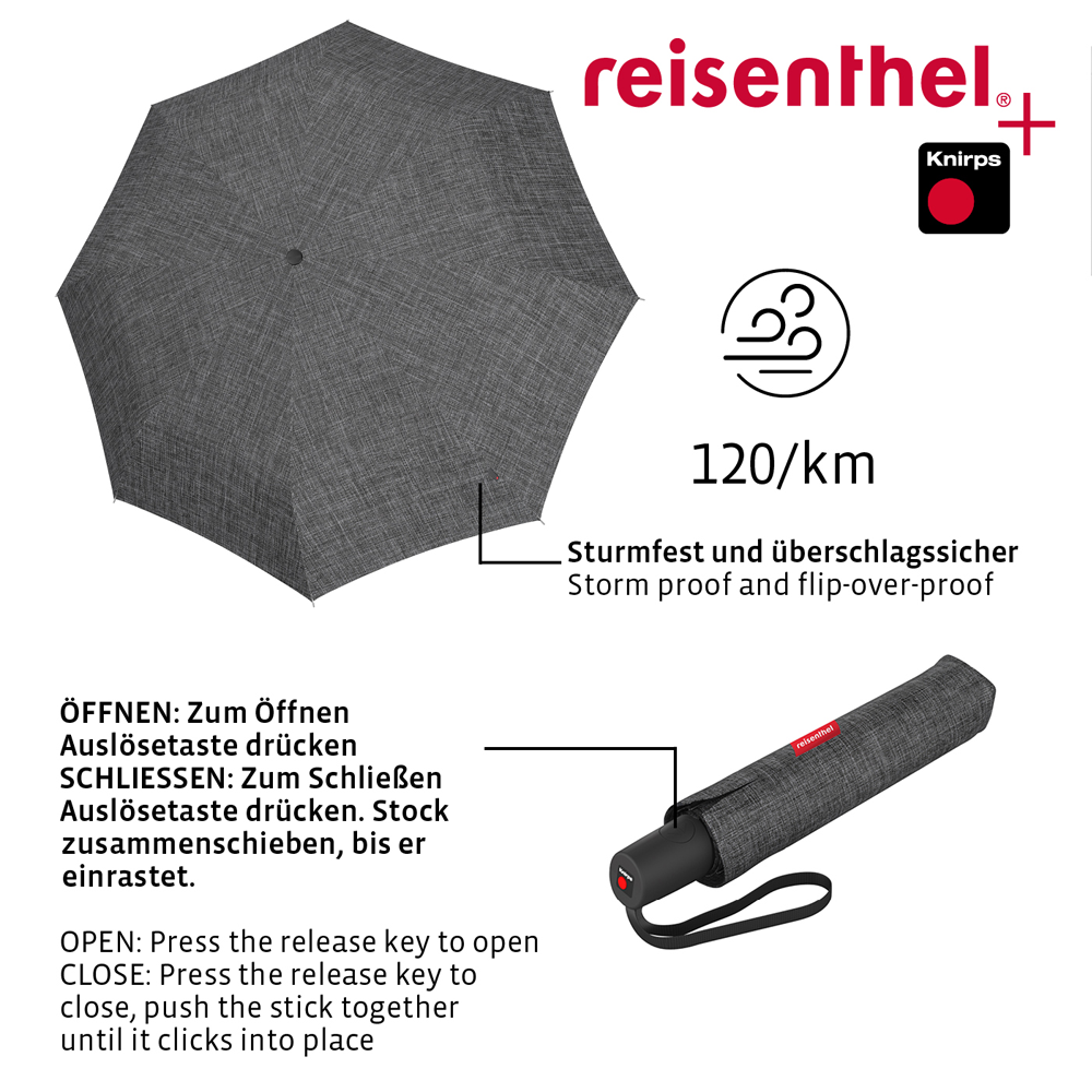 reisenthel - umbrella pocket duomatic - twist silver