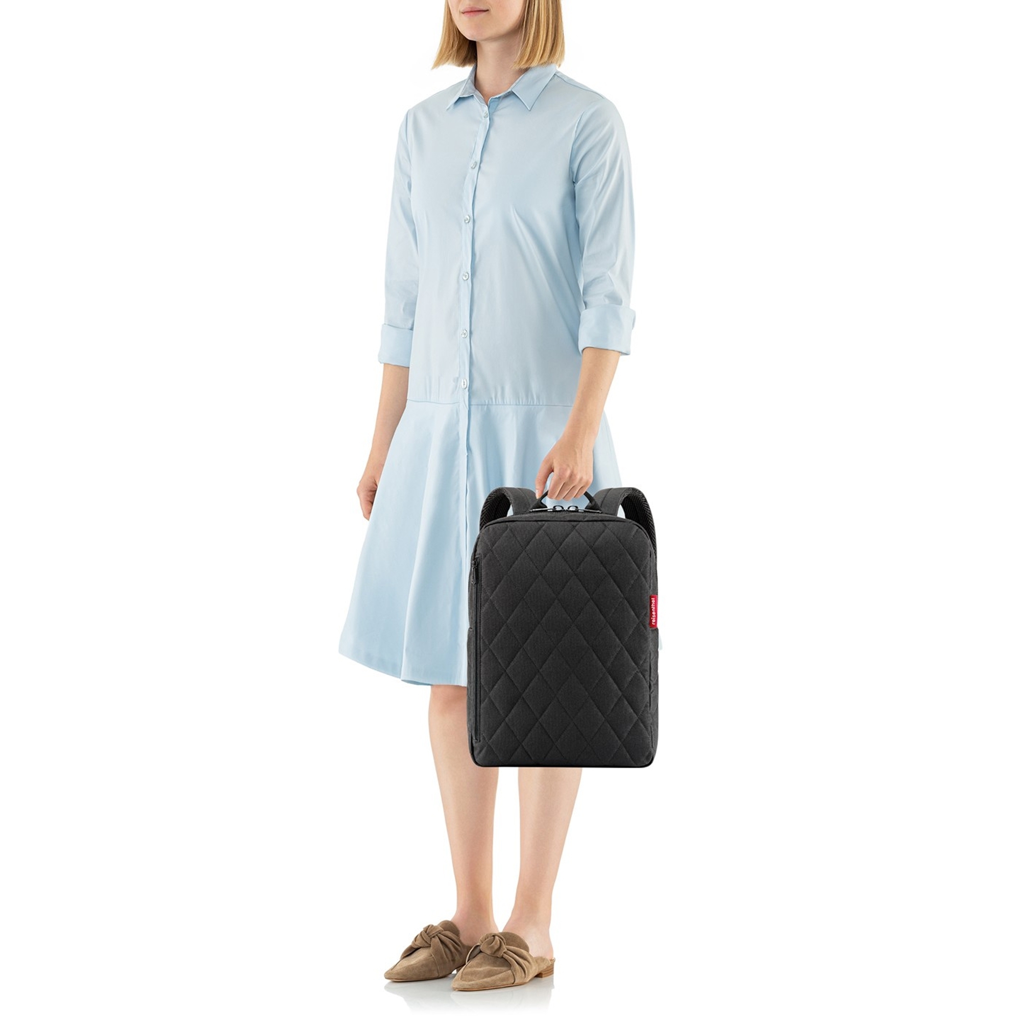 reisenthel - classic backpack M - rhombus black