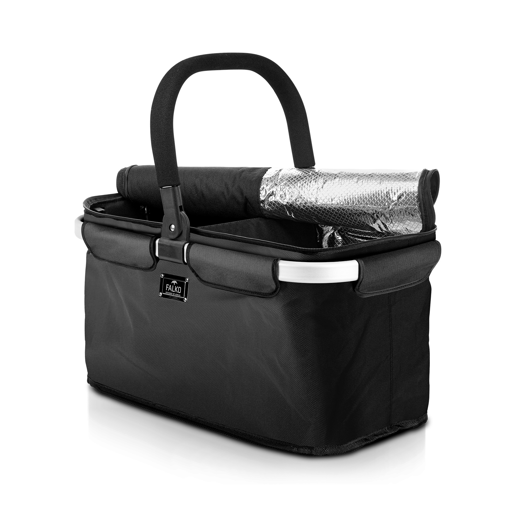 Genius - Einkaufskorb Falko Duo 2in1 - Schwarz