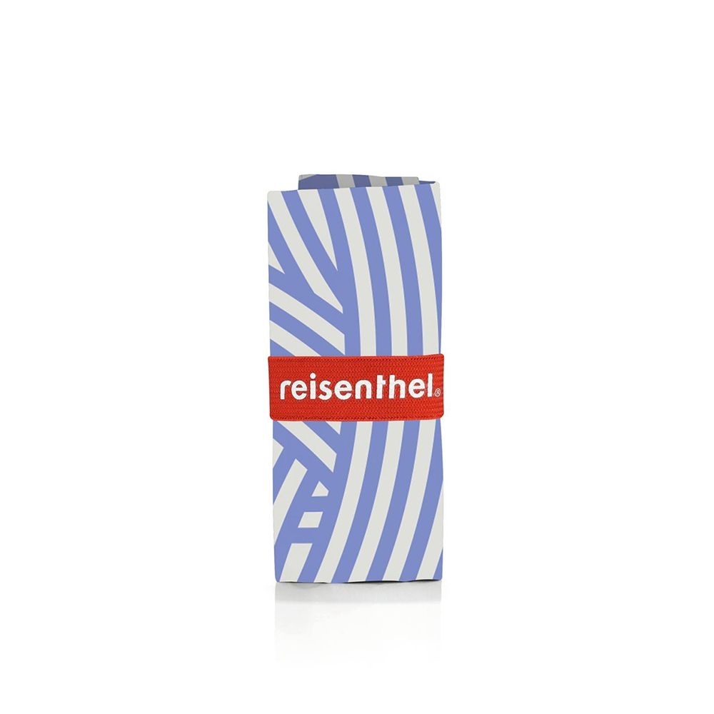 reisenthel - mini maxi shopper - zebra hellblau / weiß