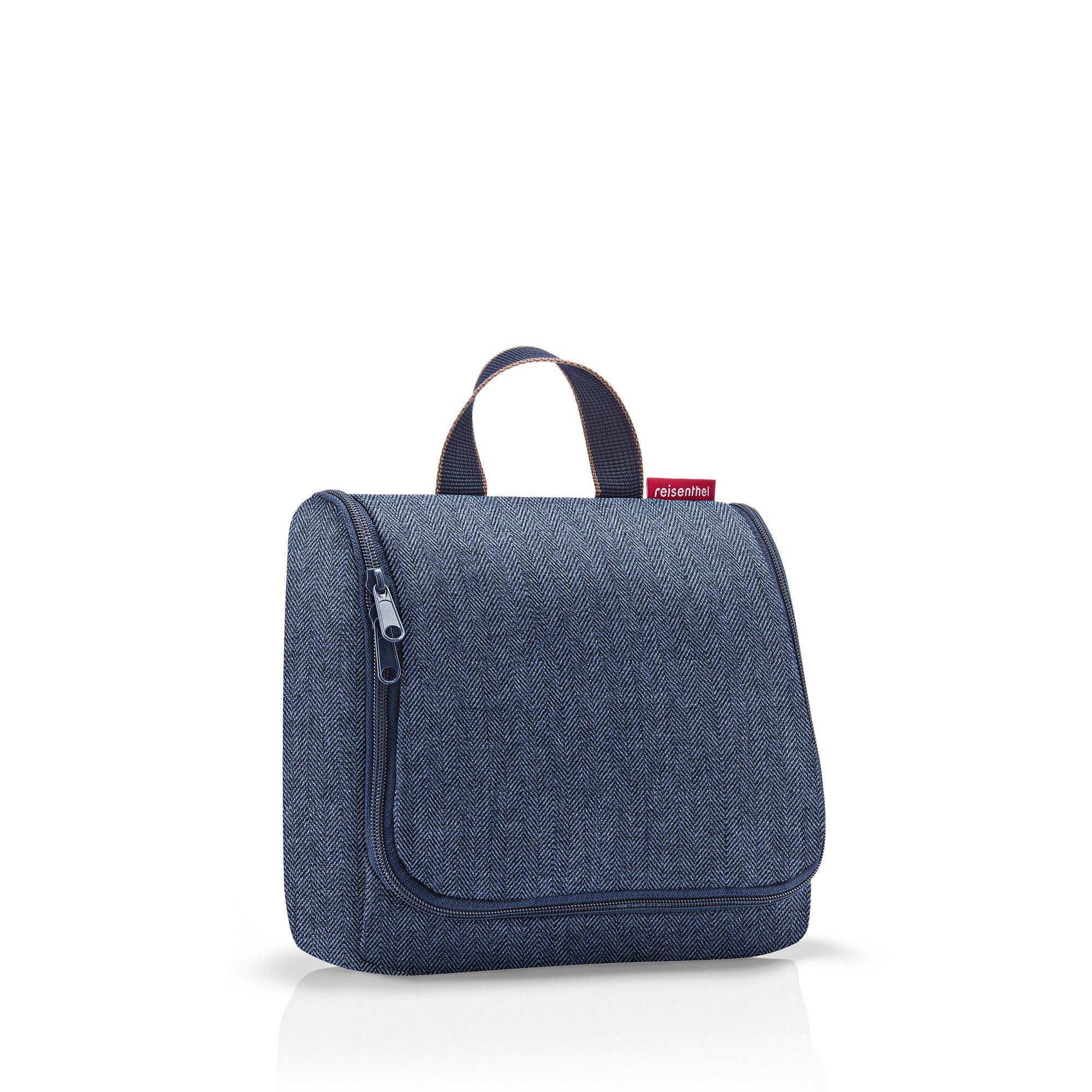 reisenthel - toiletbag XL - herringbone dark blue