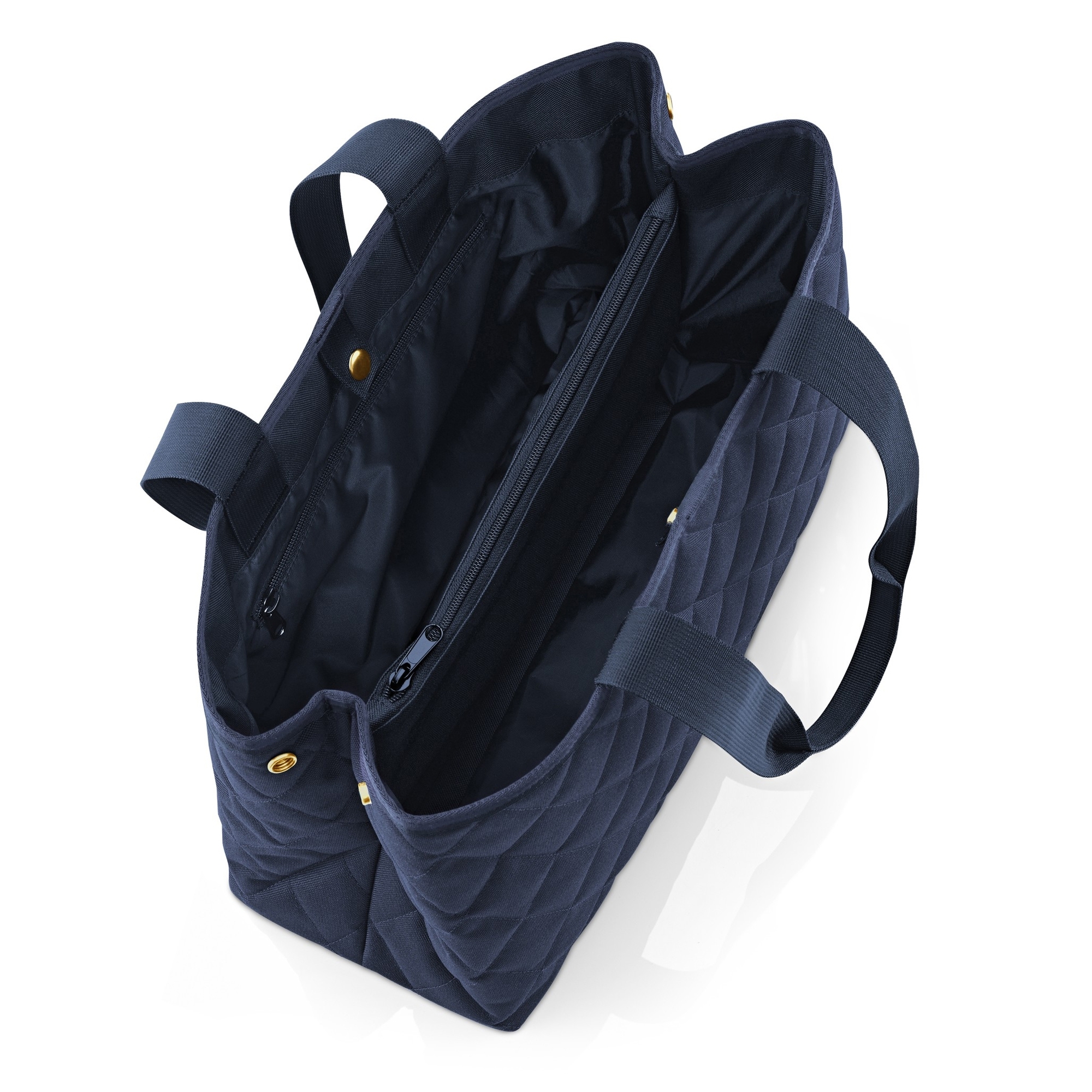 reisenthel - classic shopper L - rhombus midnight gold