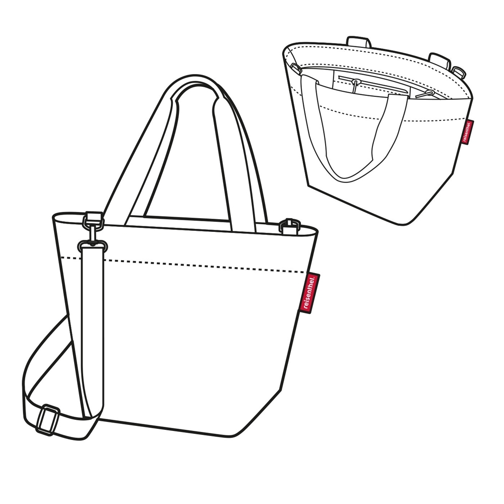 reisenthel - shopper XS - leaves blue