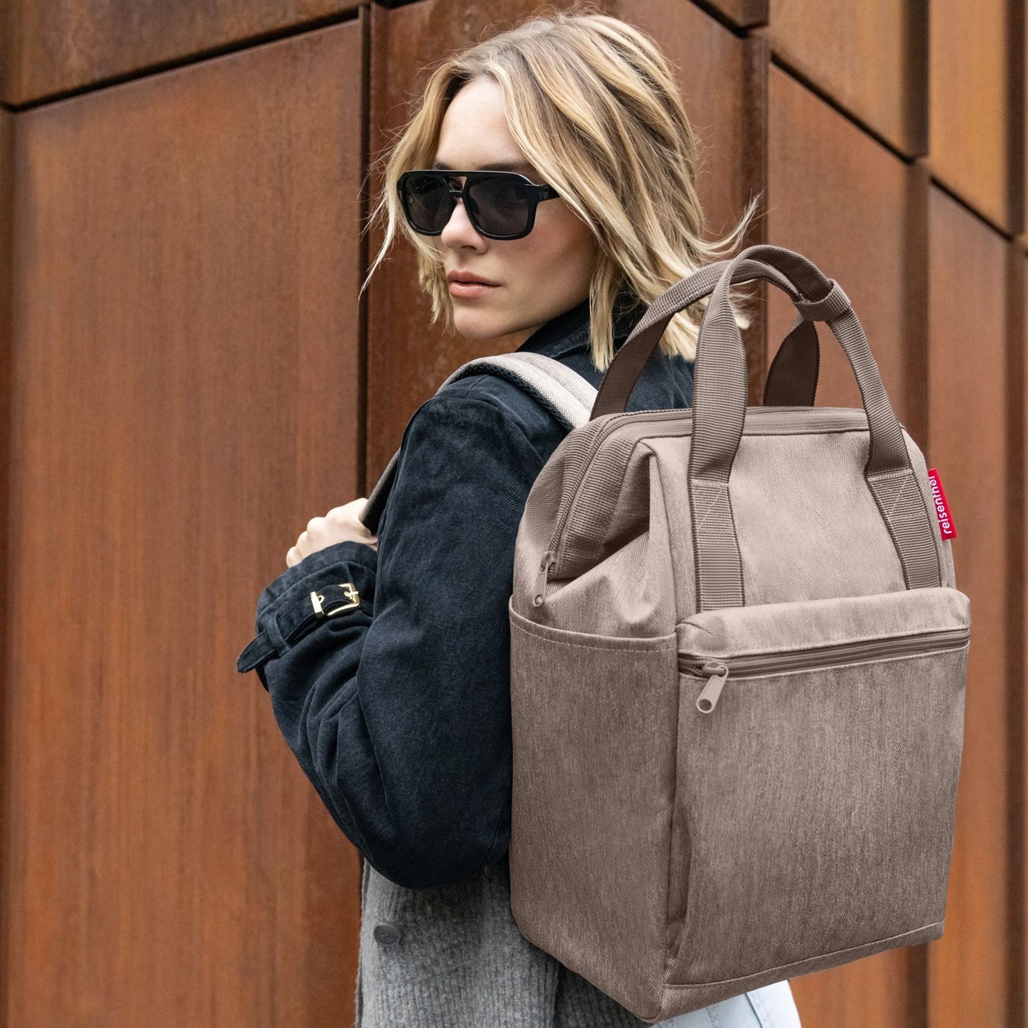 reisenthel - allrounder R - herringbone mokka