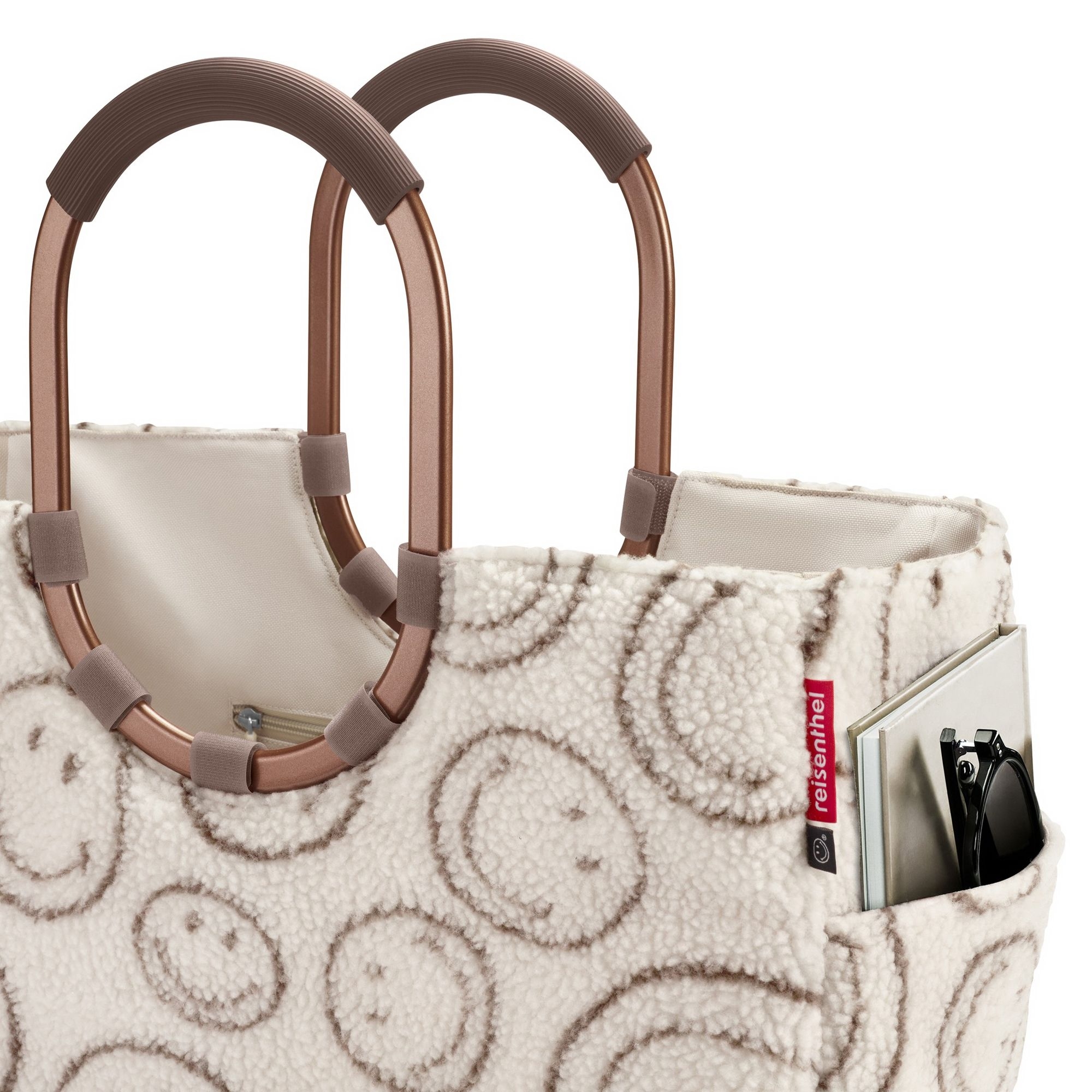 reisenthel - loopshopper L - smiley ® teddy chocolate
