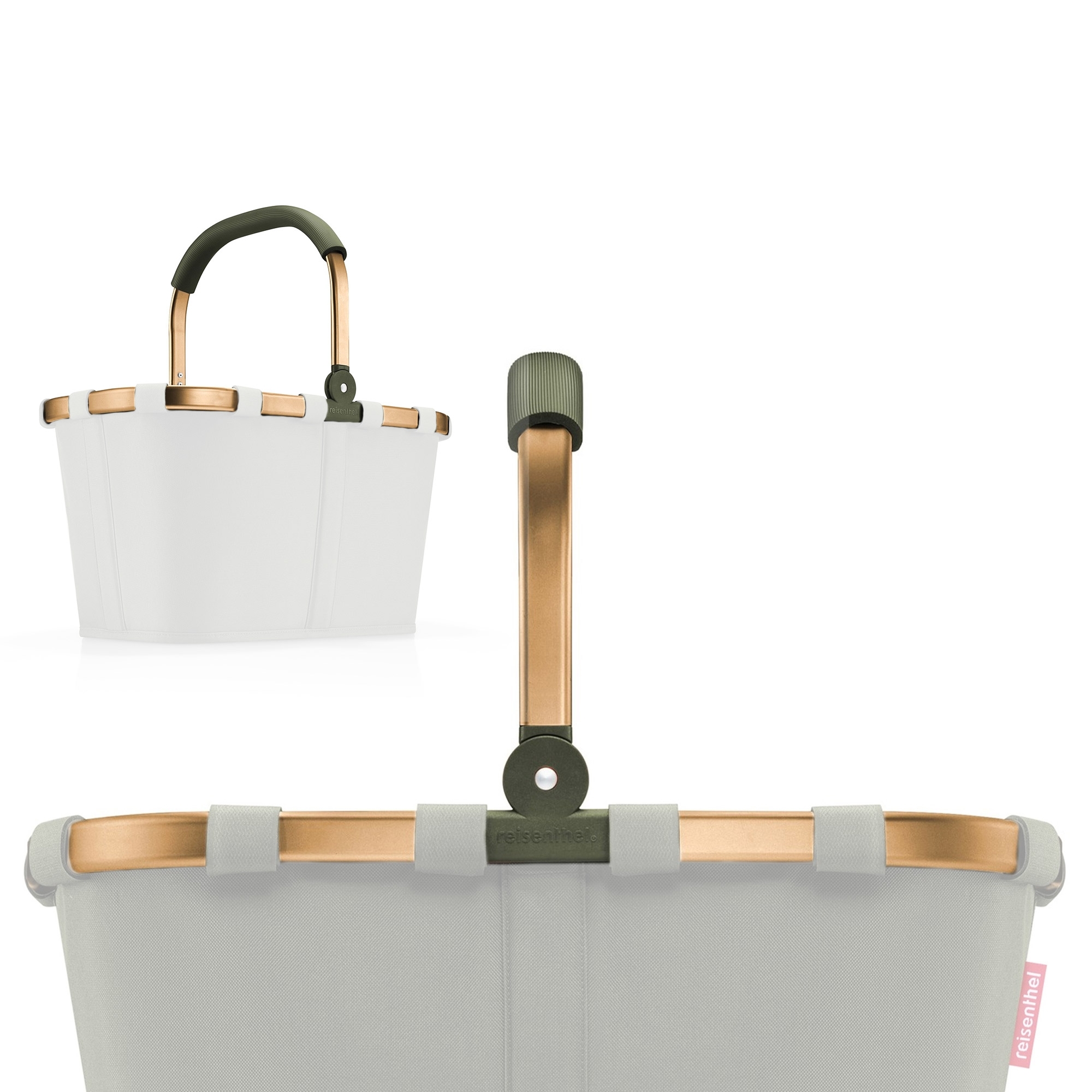 reisenthel - carrybag Ersatzrahmen mit Griff - frame gold | green