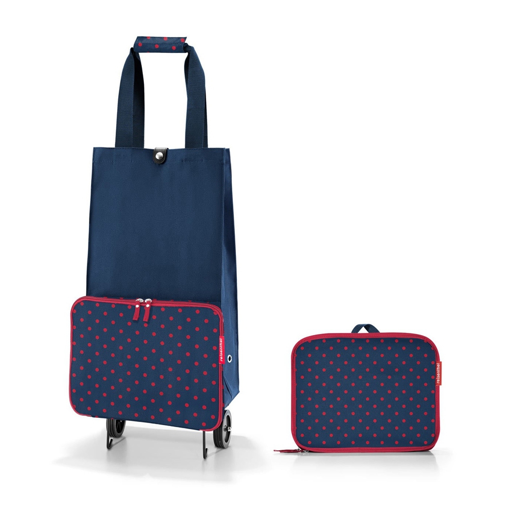 reisenthel - foldabletrolley - mixed dots red
