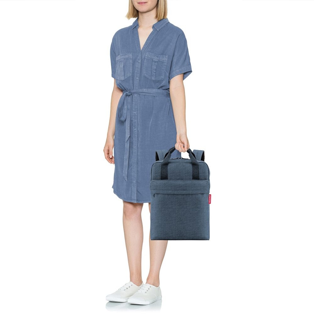reisenthel - allday backpack m - twist blue