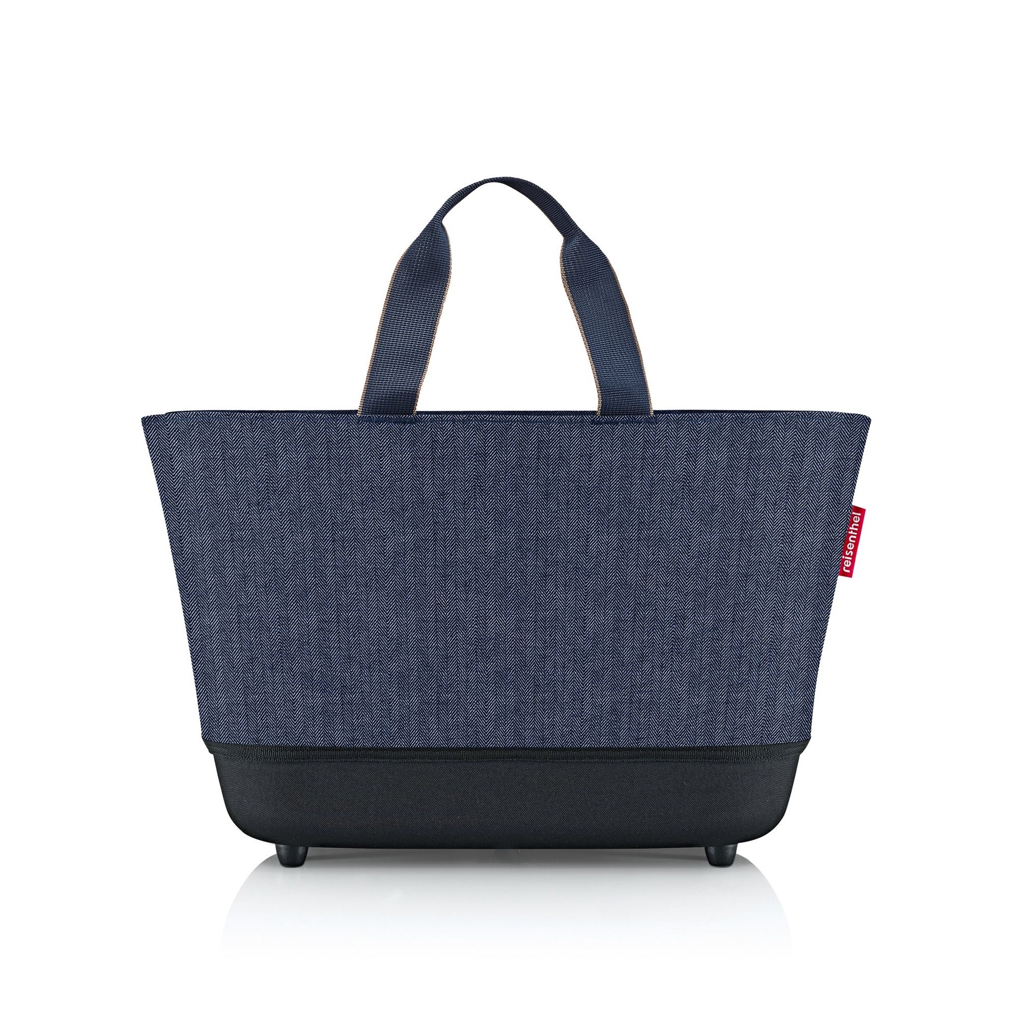 reisenthel - shoppingbasket - herringbone dark blue